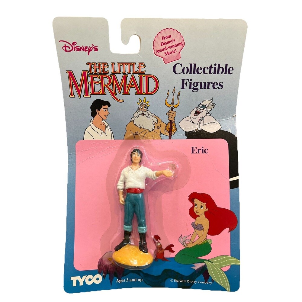 NIB Disney "The Little Mermaid" Prince Eric 90s Tyco Collectible Figure